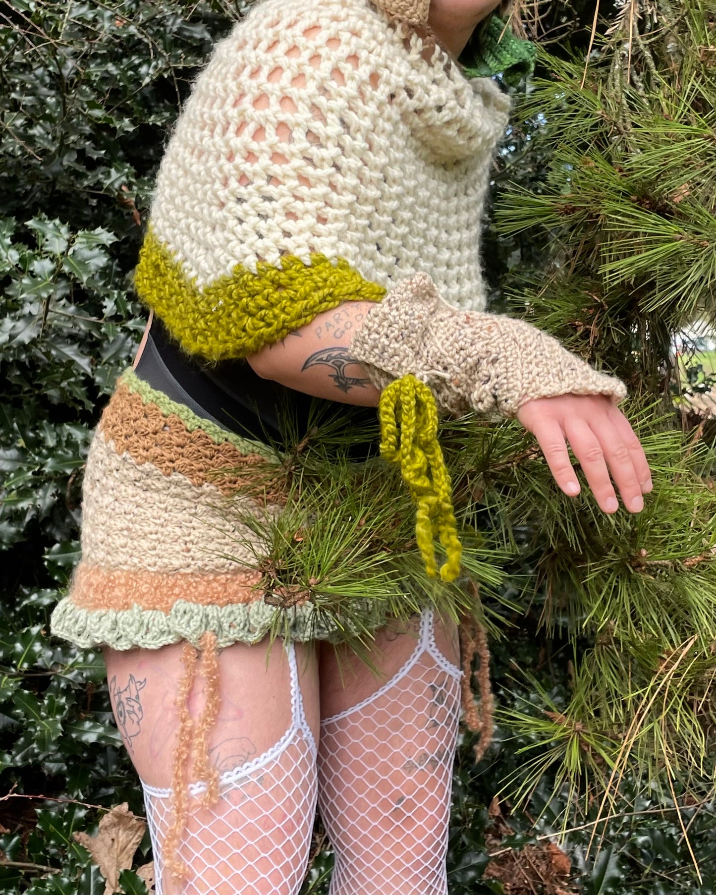 forest mini skirt